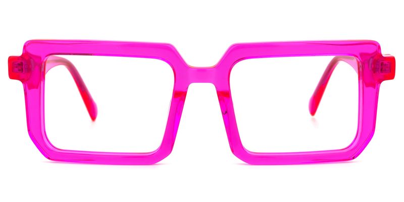Cassiel - Rectangle Pink Eyeglasses