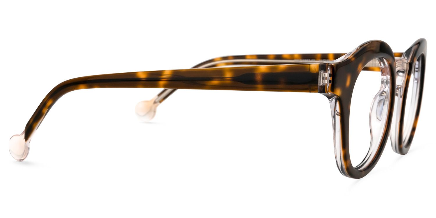 Carmona - Round Tortoise Eyeglasses product detail 4