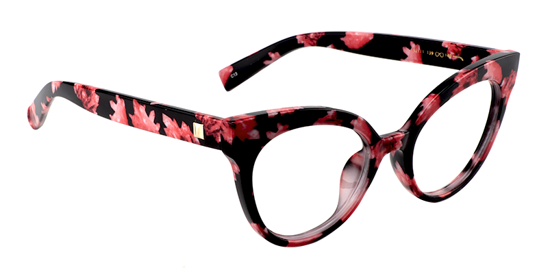 Elegant Floral Cat Eye Glasses ▏Vooglam Eyeglasses- 6