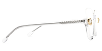Sylvia  Cat Eye Crystal Clear Eyeglasses - 4