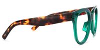 Vernetta - Square Dark/Green Eyeglasses | Vooglam 