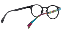 Minnie - Oval Multicolored Eyeglasses│Vooglam Side View