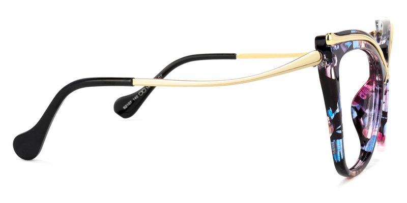 Janina - Cat Eye Floral Eyeglasses - 4