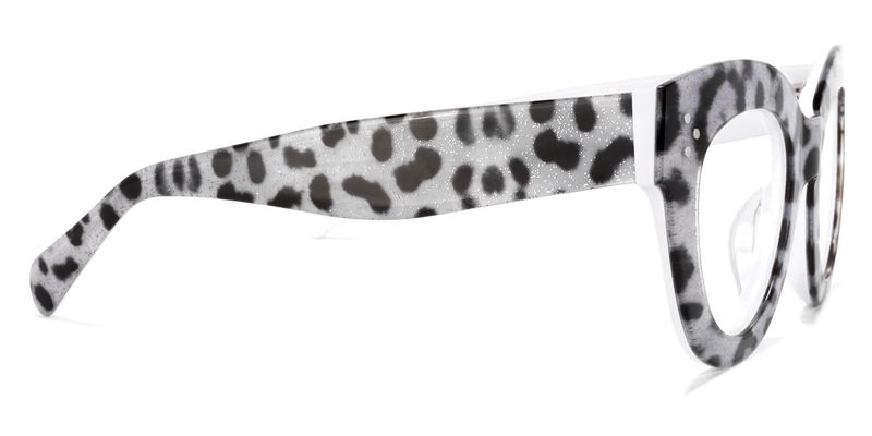 Miguel - Oval Grey/Leopard Eyeglasses - 4