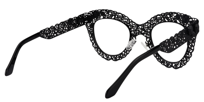 Bella - Butterfly Black Eyeglasses - 3