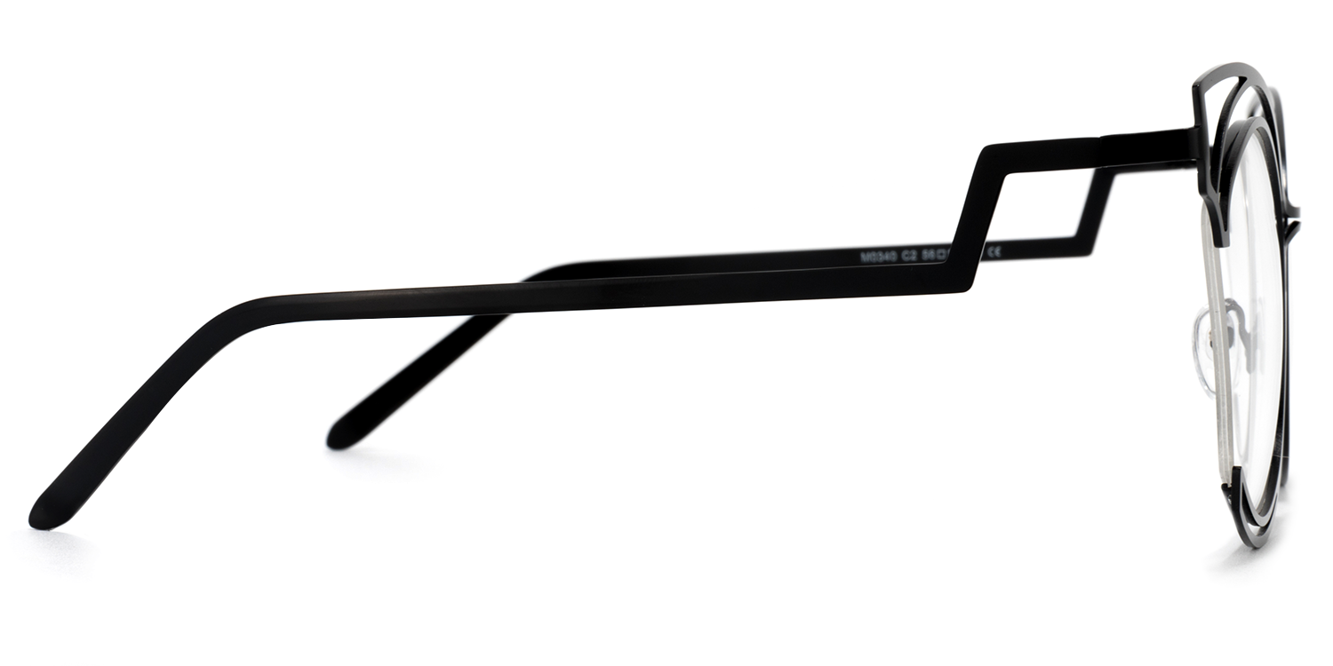 Maggie - Cat Eye Black Eyeglasses - 4
