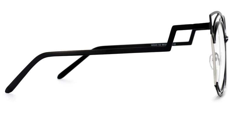 Maggie - Cat Eye Black Eyeglasses - 4