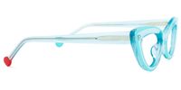 Cat Eye Light/Blue Eyeglasses | Vooglam.com 