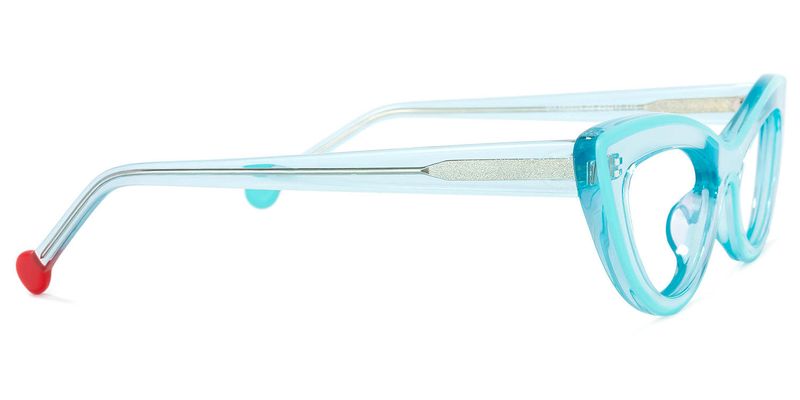 Maureen - Cat Eye Light/Blue Eyeglasses - 4