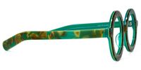 Almon - Round Green Eyeglasses - 4
