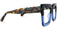 Charisse - Square Two-tone Blue Eyeglasses | Vooglam 