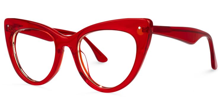 Akua - Cat Eye Red Eyeglasses | Vooglam