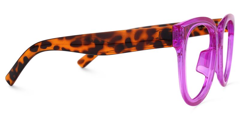 Vernetta - Square Purple Eyeglasses - 4