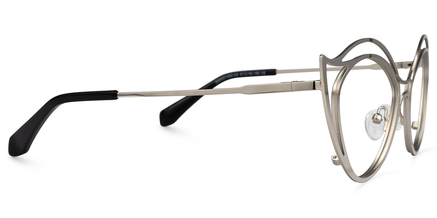 Hilleary - Geometric Silver Eyeglasses product detail 4