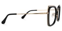 Heyward - Rectangle Black Eyeglasses - 4