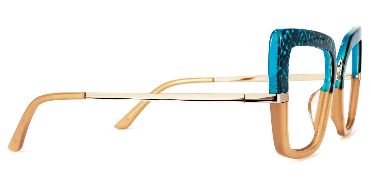 Shavan - Square Blue/Black Eyeglasses product detail 4