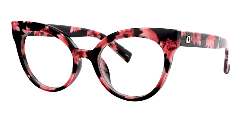 Elegant Floral Cat Eye Glasses ▏Vooglam Eyeglasses- 3
