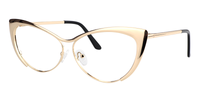 Annabelle - Cat Eye Gold Eyeglasses Annabelle - Cat Eye Gold Eyeglasses Annabelle - Cat Eye Gold Eye
