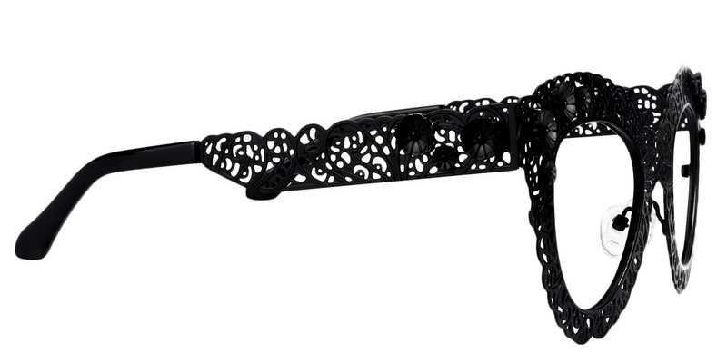 Bella - Butterfly Black Eyeglasses - 4