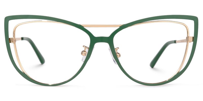 Roselyn - Cat Eye Green Eyeglasses