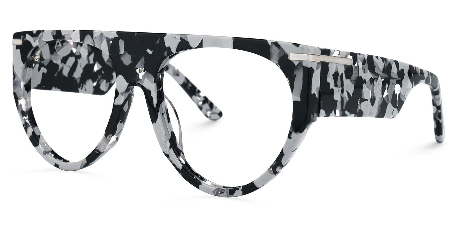 Beltran - Aviator Pattern Eyeglasses | Vooglam Front View