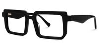 Cassiel - Rectangle Black Eyeglasses - 2