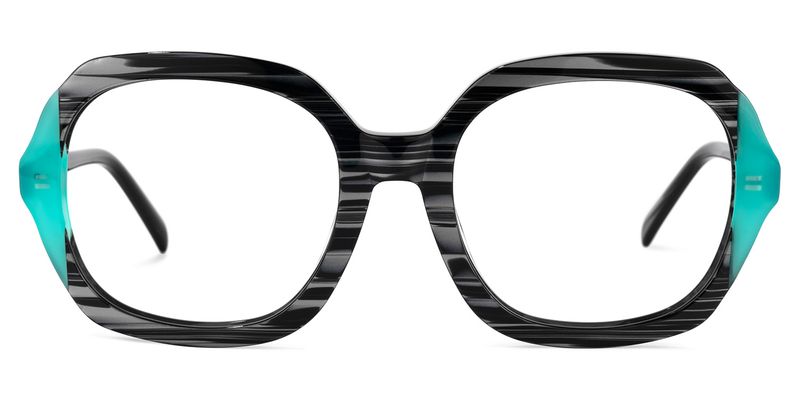 Huddleston - Square Turquoise Eyeglasses