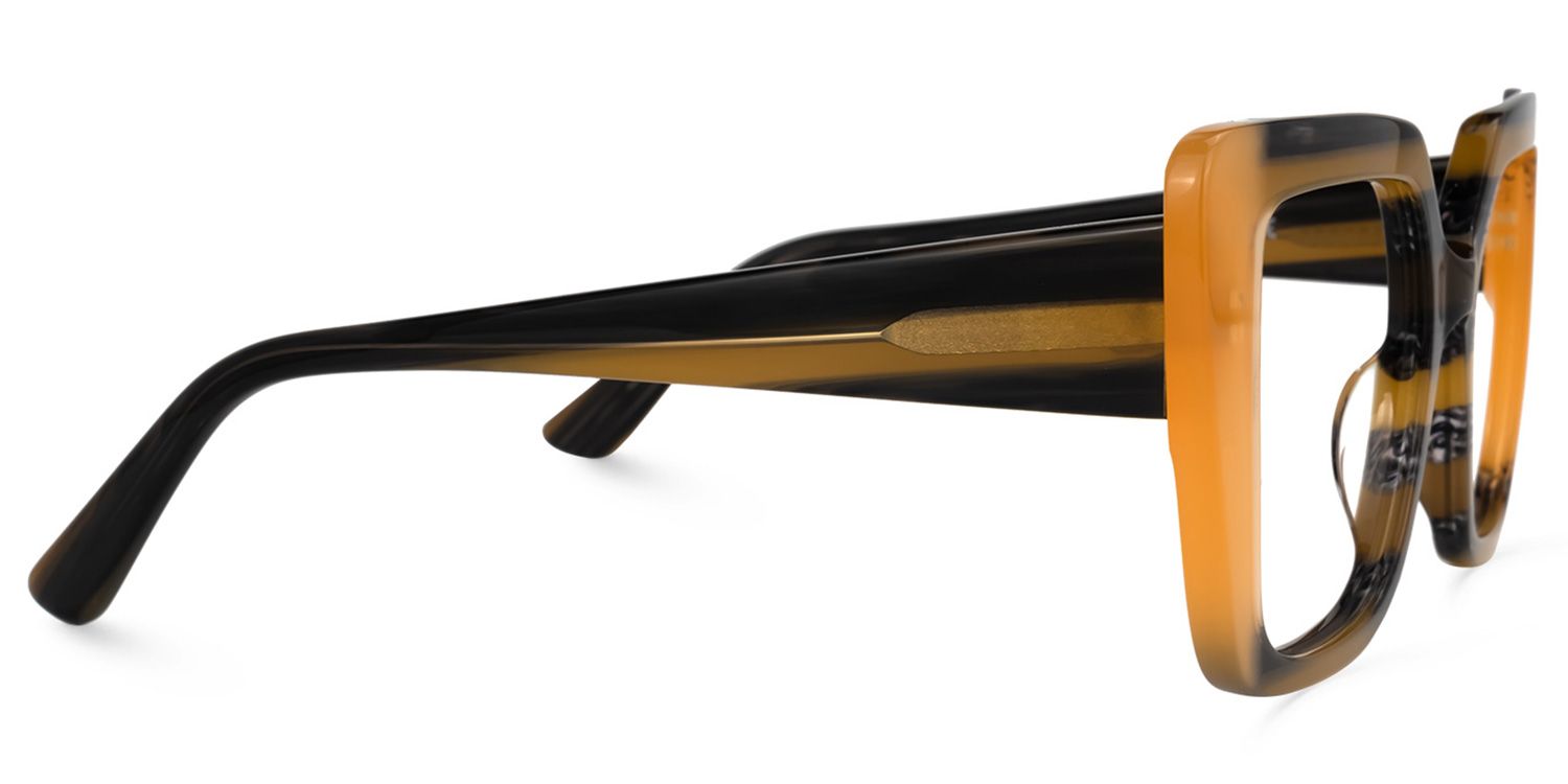 Giuseppina - Square Medium/Yellow Eyeglasses product detail 4