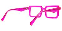 Cassiel - Rectangle Pink Eyeglasses | Vooglam Side View
