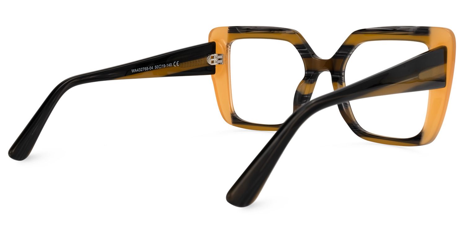Giuseppina - Square Medium/Yellow Eyeglasses product detail 3