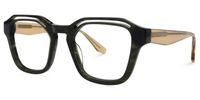 Square Grey Eyeglasses | Vooglam.com Front View
