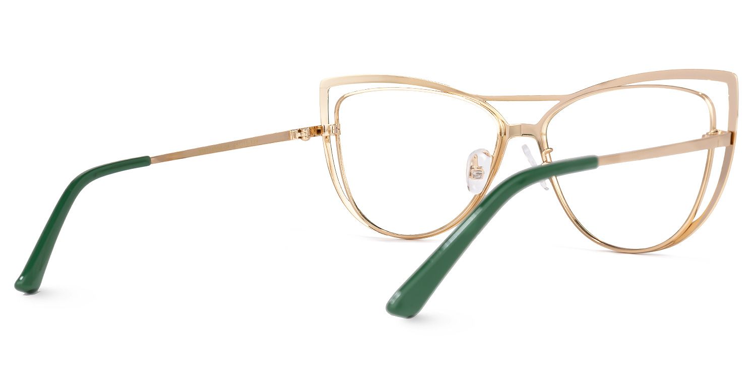Roselyn - Cat Eye Green Eyeglasses - 3
