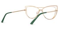 Roselyn - Cat Eye Green Eyeglasses - 3