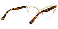 Drayton - Cat Eye Yellow Eyeglasses | Vooglam Side View