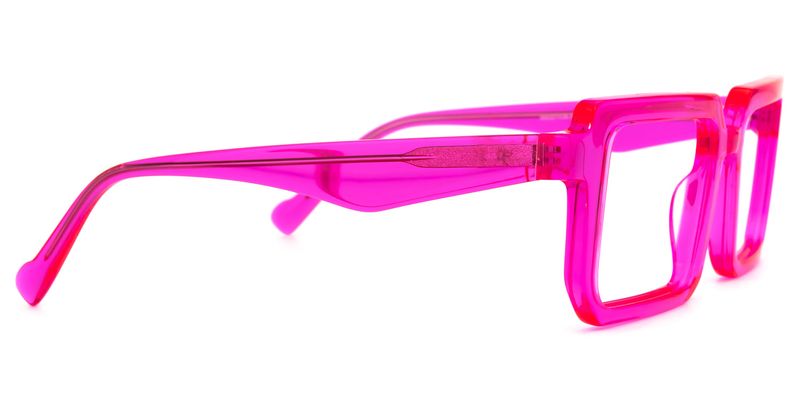 Cassiel - Rectangle Pink Eyeglasses - 4
