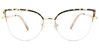 Guerrero - Browline Tortoise Eyeglasses | Vooglam Angle View