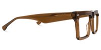 Kenty - Rectangle Brown Eyeglasses - 4