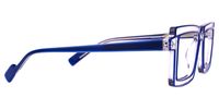 Joselyn - Rectangle Blue Eyeglasses | Vooglam 