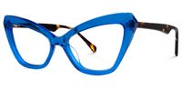 Shaneika - Cat Eye Blue Eyeglasses - 2