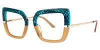 Shavan - Square Blue/Black Eyeglasses - 2