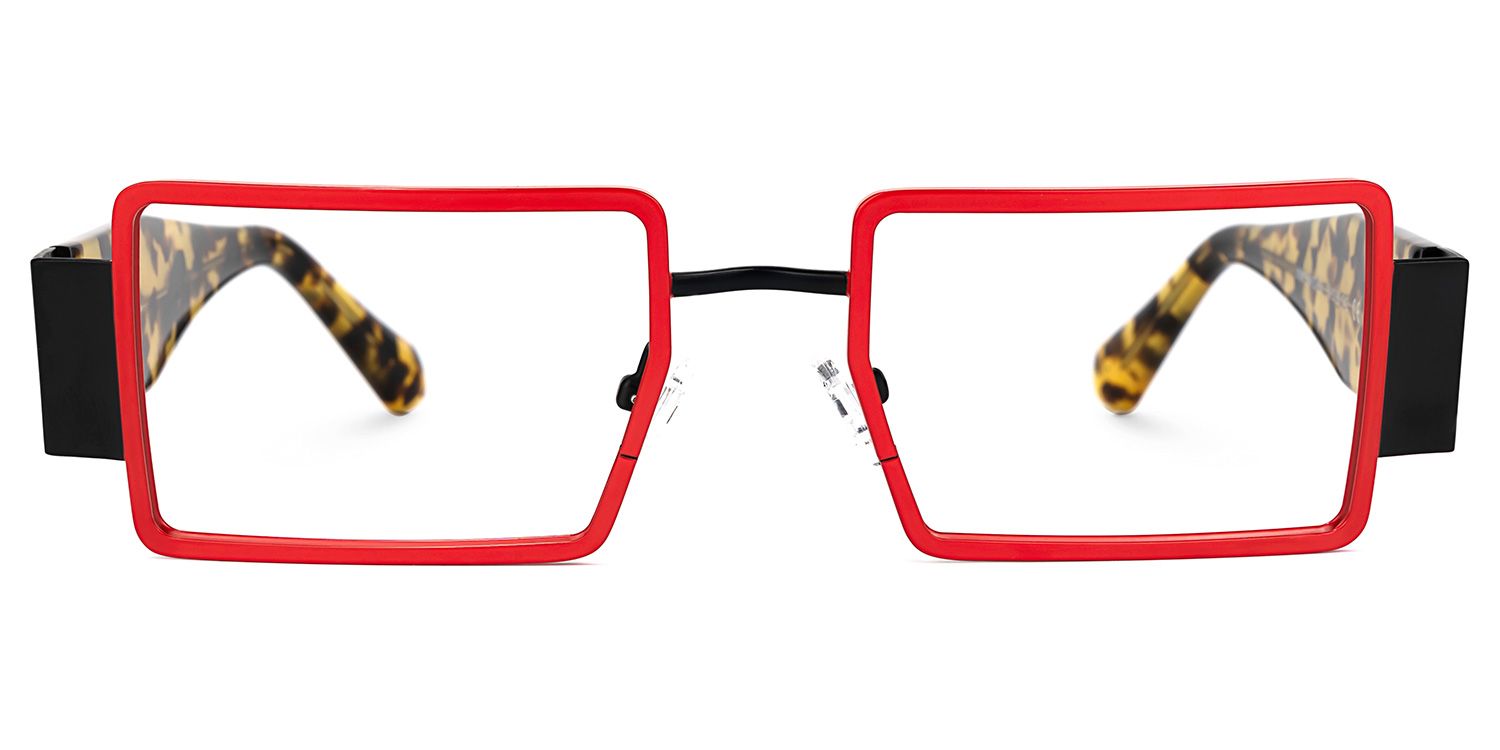 Anitta - Rectangle Red Eyeglasses product detail 2