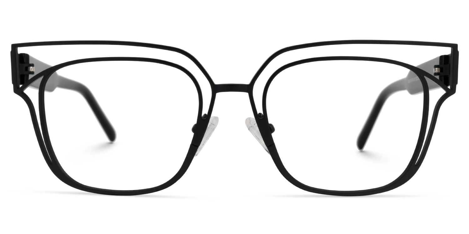 Kadie - Rectangle Black Eyeglasses product detail 2