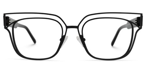 Kadie - Rectangle Black Eyeglasses