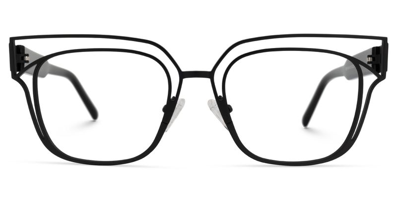 Kadie - Rectangle Black Eyeglasses