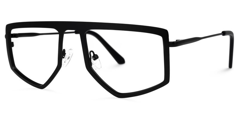 Lopez - Aviator Black Eyeglasses