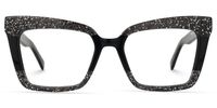 Galarza - Rectangle Black Eyeglasses - 1