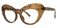 Duquette - Oval Pattern Eyeglasses | Vooglam Front View