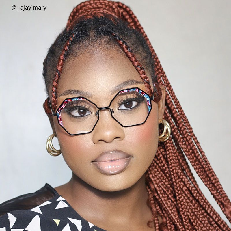 Scotto - Geometric Floral Eyeglasses - 9