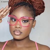 Fredia - Square Bright/Pink Eyeglasses - 7