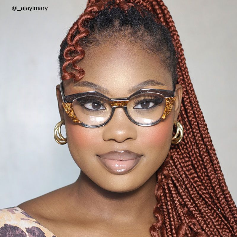 Lenore - Geometric Dark/Grey Eyeglasses - 6